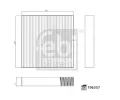 Filtr vzduchu v interiru FEBI ‐ FB 196357