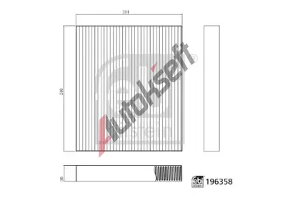 FEBI Filtr vzduchu v interiru FB 196358, 196358