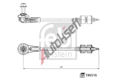 FEBI Ty / vzpra stabiliztoru FB 196516, 196516