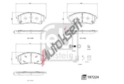FEBI Sada brzdov�ch desti�ek FB 197224, 197224