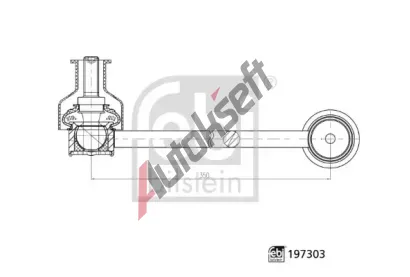 FEBI Ty / vzpra stabiliztoru FB 197303, 197303