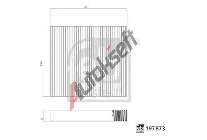 FEBI Filtr vzduchu v interiéru FB 197873, 197873 FEBI Filtr vzduchu v interiéru FB 197873, 197873