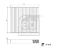 Filtr vzduchu v interi�ru&nbsp;FEBI&nbsp;&dash;&nbsp;FB 197874
