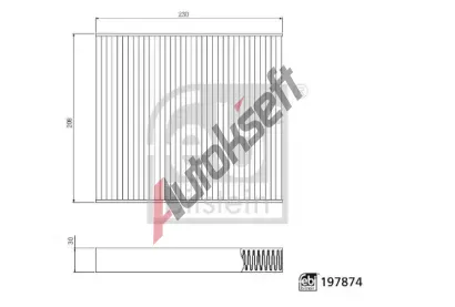 FEBI Filtr vzduchu v interi�ru FB 197874, 197874