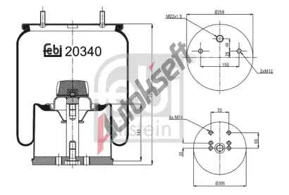 FEBI M�ch - pneumatick� odpru�en� FB 20340, 20340