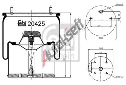 FEBI M�ch - pneumatick� odpru�en� FB 20425, 20425