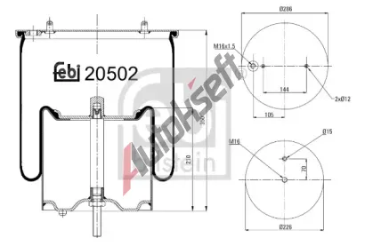 FEBI M�ch - pneumatick� odpru�en� FB 20502, 20502