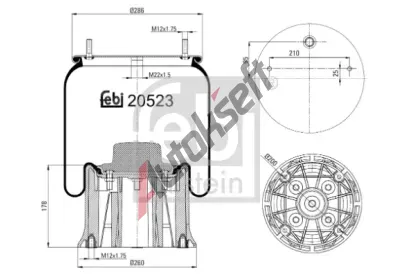 FEBI M�ch - pneumatick� odpru�en� FB 20523, 20523