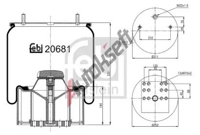 FEBI M�ch - pneumatick� odpru�en� FB 20681, 20681