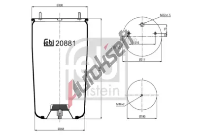 FEBI M�ch - pneumatick� odpru�en� FB 20881, 20881