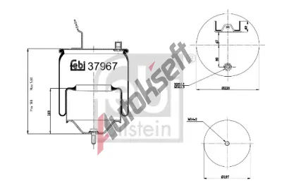 FEBI M�ch pneumatick�ho odpru�en� FB 37967, 37967