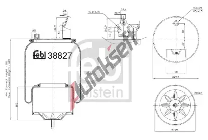 FEBI M�ch pneumatick�ho odpru�en� FB 38827, 38827