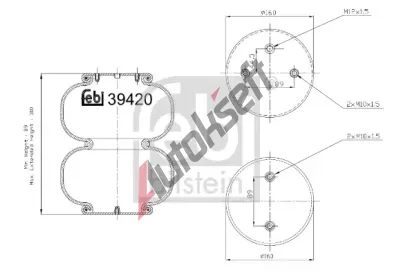 FEBI Mch pneumatickho odpruen FB 39420, 39420