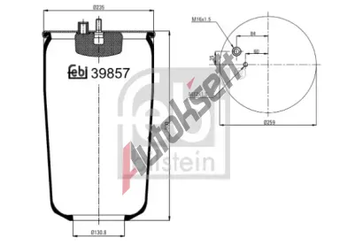 FEBI M�ch pneumatick�ho odpru�en� FB 39857, 39857