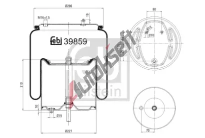 FEBI M�ch pneumatick�ho odpru�en� FB 39859, 39859