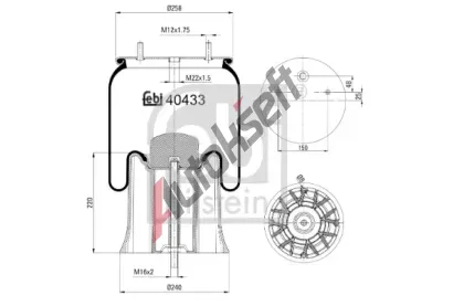 FEBI M�ch pneumatick�ho odpru�en� FB 40433, 40433