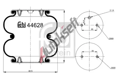 FEBI Mch pneumatickho odpruen FB 44628, 44628