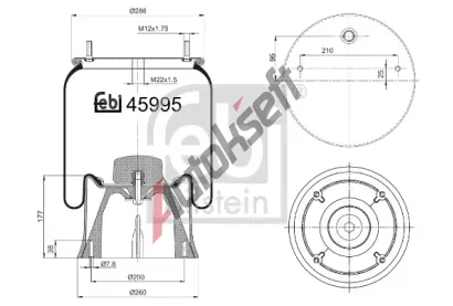 FEBI M�ch pneumatick�ho odpru�en� FB 45995, 45995