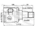 FEBEST Kloub hnacho hdele, sada FBS 0111-CDT220LH, 0111-CDT220LH