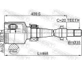 FEBEST Kloub hnacho hdele, sada FBS 0111-CT220RH, 0111-CT220RH