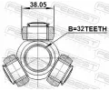 FEBEST Tripod hnacho hdele FBS 0116-CDT220, 0116-CDT220
