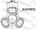 FEBEST Tripod hnacho hdele FBS 0116-GRJ120, 0116-GRJ120