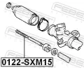 FEBEST Axiln kloub pnho thla zen FBS 0122-SXM15, 0122-SXM15