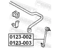 FEBEST Ty / vzpra stabiliztoru FBS 0123-003, 0123-003