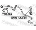 FEBEST Tyč / vzpěra stabilizátoru FBS 0123-FZJ80R, 0123-FZJ80R