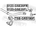 FEBEST Ty / vzpra stabiliztoru FBS 0123-GSE20FR, 0123-GSE20FR