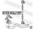 FEBEST Ty / vzpra stabiliztoru FBS 0123-KGJ10F, 0123-KGJ10F