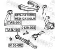 FEBEST Rameno zaven kol FBS 0124-GX100RH, 0124-GX100RH