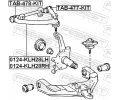 FEBEST Rameno zaven kol FBS 0124-KLH28RH, 0124-KLH28RH