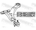 FEBEST Rameno zaven kol FBS 0124-MCU35LH, 0124-MCU35LH