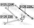 FEBEST Rameno zav�en� kol FBS 0125-220R, 0125-220R