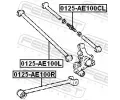 FEBEST Rameno zaven kol FBS 0125-AE100R, 0125-AE100R