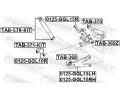 FEBEST Rameno zaven kol FBS 0125-GGL15LH, 0125-GGL15LH