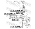 FEBEST Sada �roub� na korekci odklonu kola FBS 0129-019-KIT, 0129-019-KIT