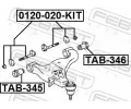 FEBEST �roub pro opravu odklonu kola FBS 0129-020-KIT, 0129-020-KIT