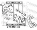 FEBEST Vodic ep brzdovho tmenu FBS 0174-ZRE151R-KIT, 0174-ZRE151R-KIT