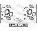 FEBEST Sada na opravu brzdovho tmenu FBS 0175-ACV30F, 0175-ACV30F