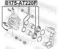 FEBEST Sada na opravu brzdovho tmenu FBS 0175-AT220F, 0175-AT220F