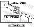 FEBEST Sada na opravu brzdovho tmenu FBS 0175-CE120R, 0175-CE120R