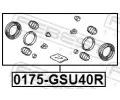 FEBEST Sada na opravu brzdovho tmenu FBS 0175-GSU40R, 0175-GSU40R