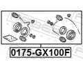 FEBEST Sada na opravu brzdovho tmenu FBS 0175-GX100F, 0175-GX100F