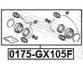 FEBEST Sada na opravu brzdového třmenu FBS 0175-GX105F, 0175-GX105F