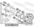 FEBEST Sada na opravu brzdovho tmenu FBS 0175-ZRE151F, 0175-ZRE151F