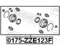 FEBEST Sada na opravu brzdového třmenu FBS 0175-ZZE123F, 0175-ZZE123F