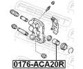 FEBEST Pst brzdovho tmenu FBS 0176-ACA20R, 0176-ACA20R