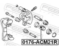 FEBEST Pst brzdovho tmenu FBS 0176-ACM21R, 0176-ACM21R